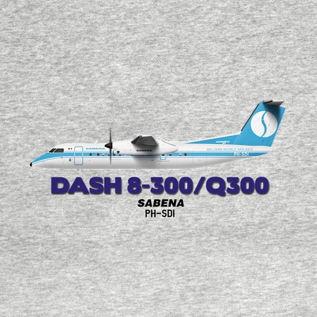 DeHavilland Canada Dash 8-300/Q300 - SABENA by TheArtofFlying